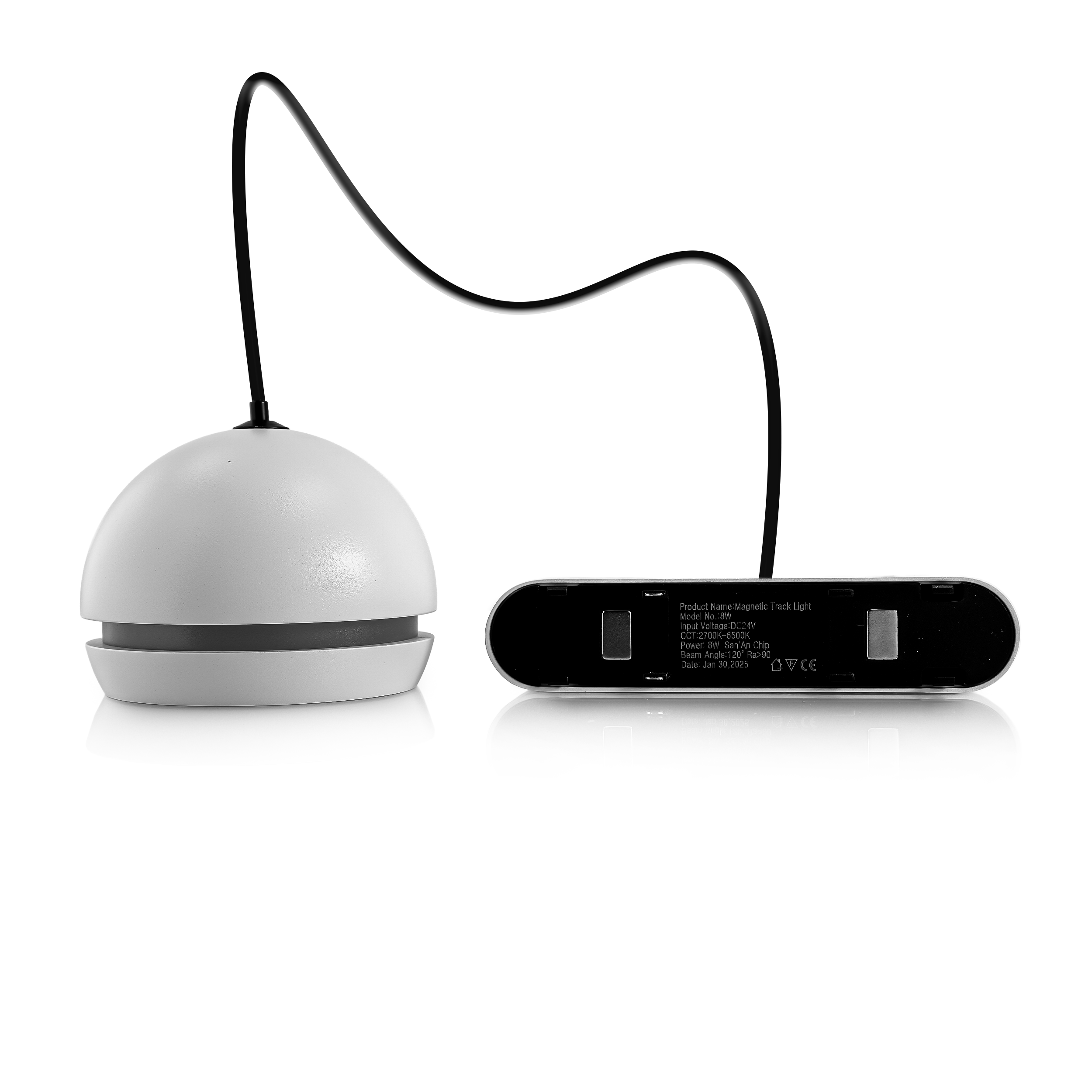 Kerr Smart Centralised 9W Magnetic Pendant Light White/Black Body – Zigbee Tunable Dimmable LED